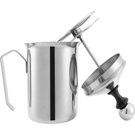 Garden Future400ml Acier inoxydable Au lait Frother,Bricolage Fancy Coffee Cream Foamer, Outil de cuisine au crème de lait (1/5)