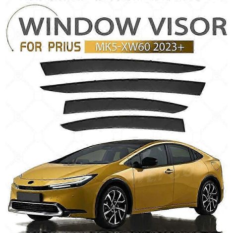 Déflecteurs de pluie et de pluie pour vitres de Toyota Prius 2023-2025 (4 pièces) (1/5)