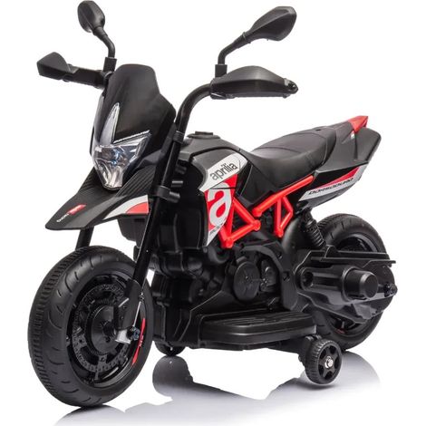 Aprilia Dorsoduro 900 Mini 6V - Moto Eléctrica para Niños - 1 a 3 años - Rojo