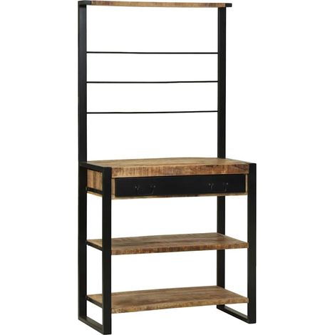 Étagère de cuisine-Meuble de rangement pour cuisine Marron 80 x 40 x 160 cm (1/5)