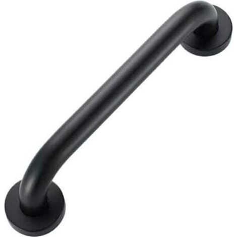 Haltegriff aus Edelstahl für Badewanne/Toilette/WC, geeignet für Senioren/Menschen mit Behinderung/Kinder/Schwangere, 50 cm (Schwarz) (1/4)