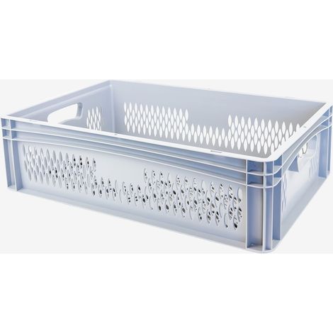Caisse Ajourée Grise 600x400 mm - Gilac (1/2)