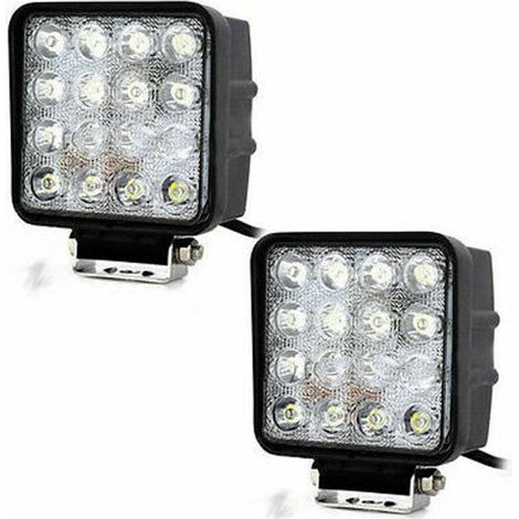 Couple Profondeur Phares Additionnels Suv Suv 16 Led 6000k Ip68 (1/2)