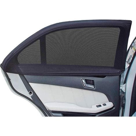 Pare-soleil de voiture, Los 2, maille respirante, pour vitres latérales und arrière. UV-Schutz für Babys, Familien und Tiere aus der Gesellschaft. Convient à la plupart des voitures (95 %) – (Taille m (1/5)