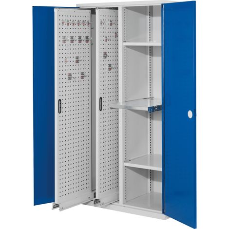 Kappes ®RasterPlan Vertikalschränke 1950x1000x600mm Modell 84 Doppelwandtüren enzianblau