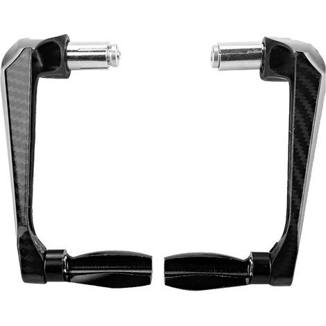 Guidon Moto Universel en Alliage d'Aluminium 7/8 Pouce, Protecteur de Levier de Frein Noir, Kit de Protection de Guidon pour Motocyclette (1/5)