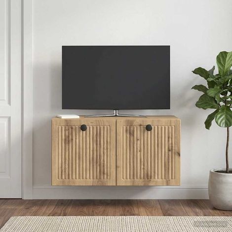 vidaXL Wall-Mounted TV Cabinet 59.5 x 31 x 30 cm Artisan Oak (1/5)