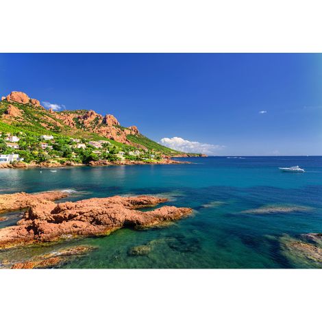 Tableau sur toile l'Esterel de jour 45x65 cm - Impression sur Toile Murale Décorative - Image imprimée en HD sur Toile - Toile sur Châssis en Bois FSC - Fabriqué en France (1/4)
