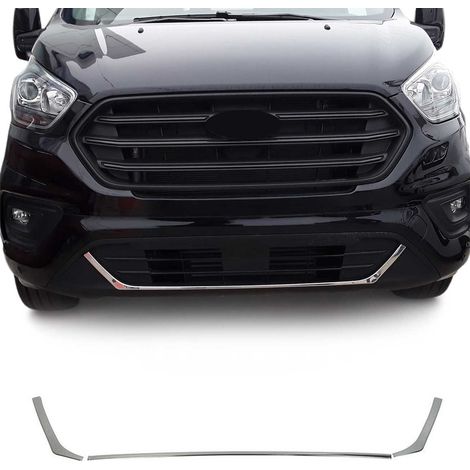 Moulure de Grille de Calandre Compatible avec Ford Transit Custom 2018-2021, Garniture Baguette de Calandre en Acier Inoxydable Argent (1/5)