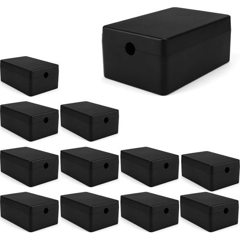 12 Pièces Boite Derivation Etanche, 60 40 25 mm Boite Etanche, Boite de Dérivation, Boîtier de Couvercle de Prise en Plastique, pour Intérieure et Extérieure (1/5)