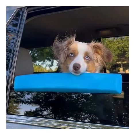 Kinnstütze für die Autofensterbank: Weiches Stützkissen, damit Ihr Hund während der Fahrt bequem den Kopf am Fenster ablegen kann. Praktisches Reiseaccessoire für Hunde. (1/5)