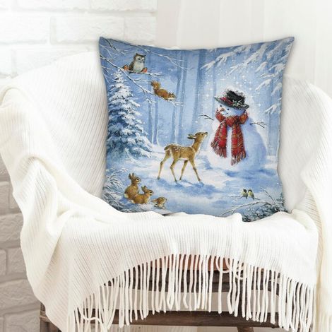 Housse de coussin carrée standard 45x45cm lavable pour canapé lit salon chambre décoration de la saint-valentin