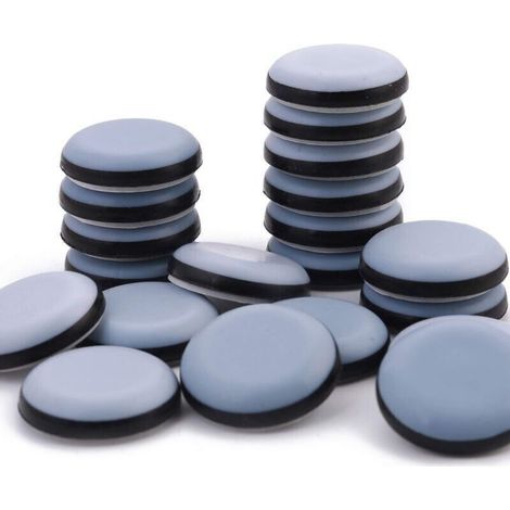 Patins pour Meubles Téflon Auto-adhésifs - 24 Patin Antiderapant Protege Pied de Chaise Patins Glisseurs pour Meubles Cale Meuble pour Chaise, Canapé, Bureau, Tabl (1/4)