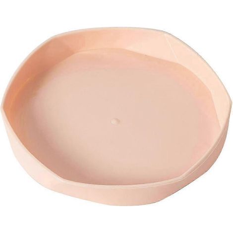 Soucoupe robuste et durable pour pots de fleurs, en plastique épais, multicolore, rose pâle. (1/5)