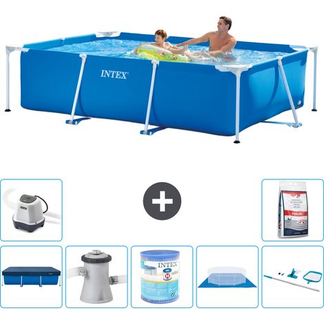 Intex Piscina con struttura Rettangolare - 260x160x65 cm - 7-pezzi  S30094
