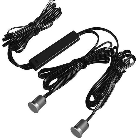interruptor táctil empotrable. regulable. 12/24 v. aluminio. lámparas led. diámetro 12mm