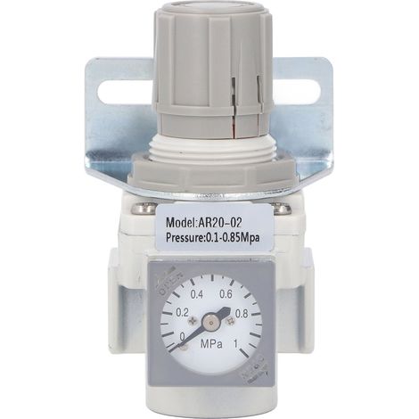 Régulateur de pression d'air AR20-02 avec vanne miniature de contrôle d'instrument pour compresseurs d'air ou outils pneumatiques. Filetage d'entrée/sortie G1/4 pouce. (1/5)