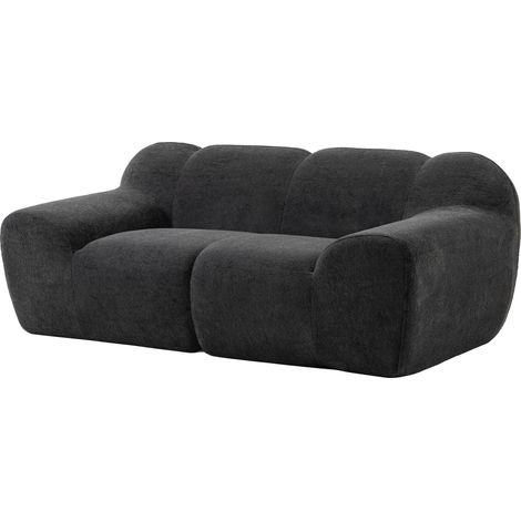 HOMCOM Divano 2 Posti 174cm Senza Struttura con Seduta Ampia, Grigio Scuro (1/5)