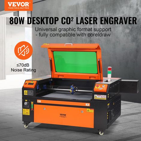 Graveur Laser CO2 Machine de Gravure Découpe Laser 80 W Zone de Travail 500x700 mm Vitesse de Travail 0-500 mm/s, avec Assistance A… (1/5)
