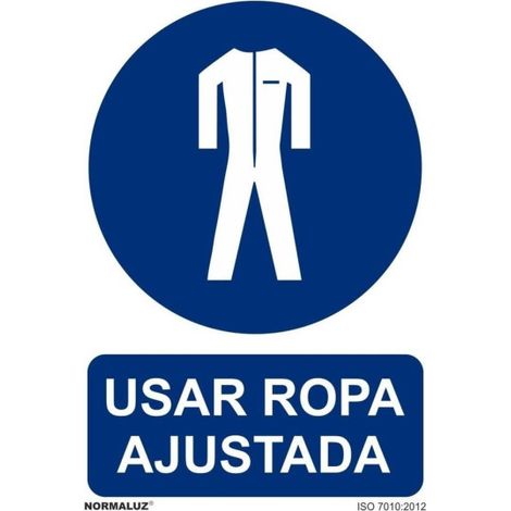 Señal Usar Ropa Ajustada Con Tintas UV | 200 x 300 mm - ADHESIVOS DE VINILO (1/2)