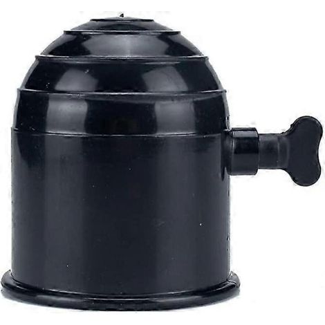 Cache-boule d'attelage, bouchon de protection universel de 50 mm pour boule d'attelage de remorque (1/2)