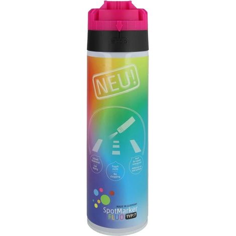 Spray de marquage chantier rose