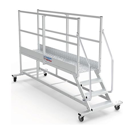 Plateforme roulante 4 marches - Hauteur max. de travail 2.80m - PTF254-GD