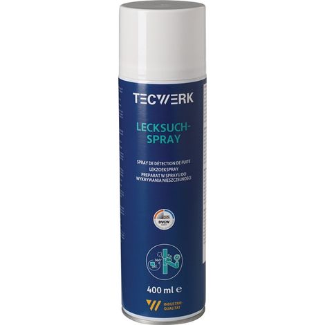 TECWERK Lecksuchspray farblos DVGW 400ml Spraydose TECWERK