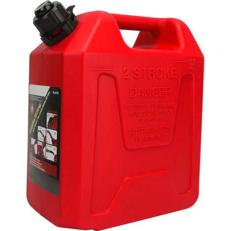 Réservoir de stockage de carburant/fioul de 10 L, antistatique, antichoc, avec arrêt automatique, portable et sécurisé, pour camping-car, SUV, bateau à moteur, rouge. (1/5)