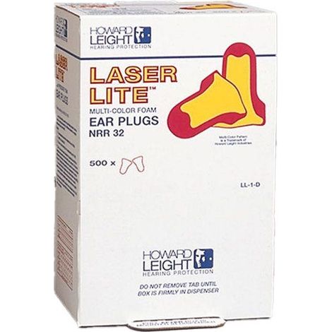 Recharge 500 paires bouchons Laser Lite pour LS-401 - 35dB - Howard Leight