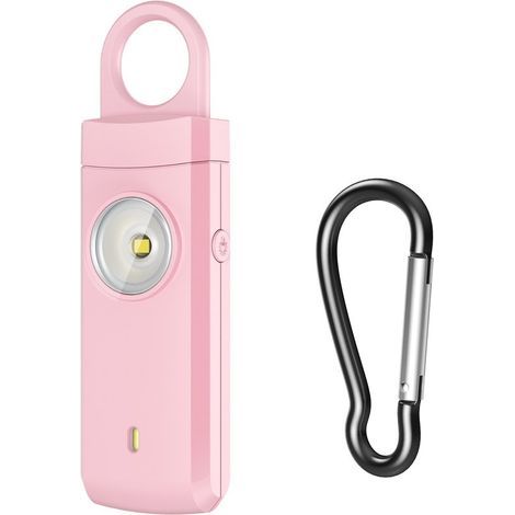 Alarme de Sécurité Personnelle 140 Db - Porte-Clés avec Sirène Puissante et Stroboscope - Indicateur de Batterie Faible - Auto-Défense pour Femmes, (1/5)