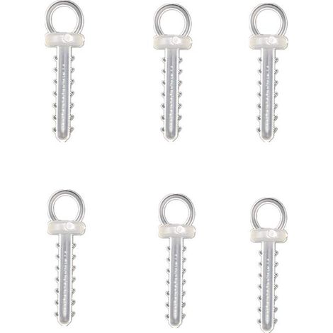 Lot de 100 crochets de suspension pour boules de polystyrène, boules et œufs en plastique ou en polystyrène (5 mm de diamètre). (1/5)