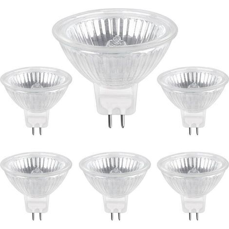 Ampoule Halogene GU5.3 50W 12V, 800lm Blanc Chaud 2700K Dimmable, Ampoule Spot Halogène MR16, pack de 6 (1/5)