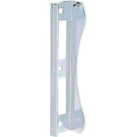 Alberts 215361 Battuta per cancelli con serratura da infilare, per telai di circa 37 mm di spessore, zincato, passivato a spessore, 37 x 181 mm