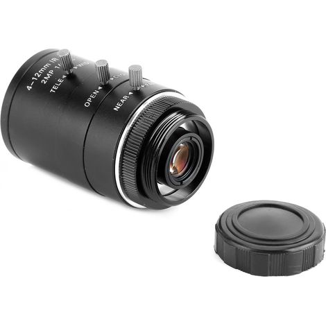 4-12-mm-C-Mount-Zoomobjektiv für 1080p-CCTV-Überwachungskameras, manuelle Blende (1/5)