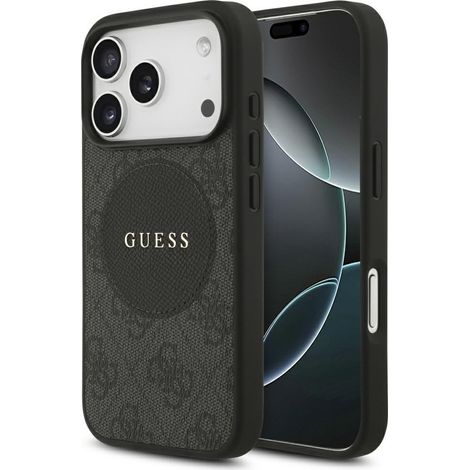 Funda Guess 4G Circle Classic Logo MagSafe para iPhone 17 Pro negra (1/5)