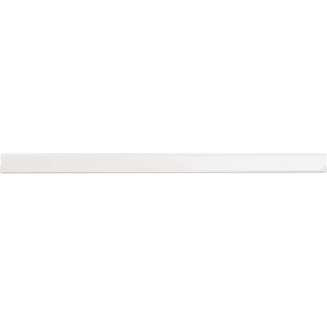 Pack of 10 DIN A4 universal clamping rails, 4 mm, white PVC, for office and school (1/2)