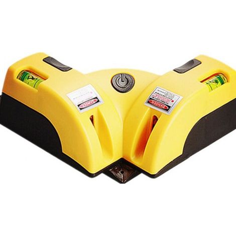 Instrument de traçage laser à angle droit (90°), instrument de cartographie infrarouge, instrument de marquage de carrelage, niveau, marqueur laser, ligne laser croisée (1/2)