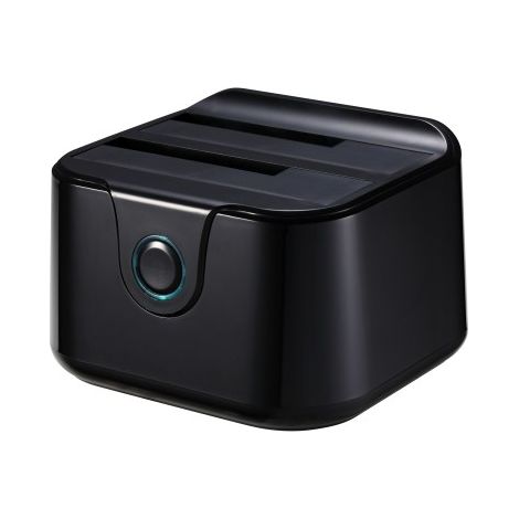 Docking Station USB 3.0 doppio SATA Dock NERO (1/2)