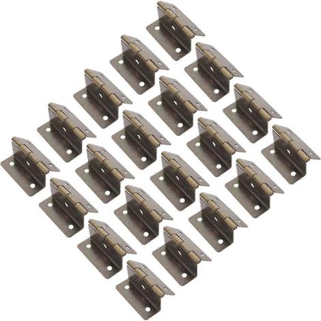 LALAFINA Lot de 20 charnières rétro en fer forgé pour porte de placard, triples (1/5)