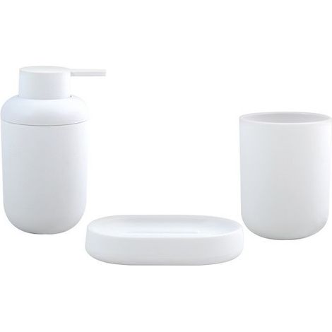 Ensemble 3 accessoires de salle de bain ISI Blanc MSV (1/5)