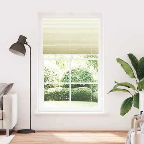 Store plissé crème 120x200cm largeur du tissu 119,4cm polyester