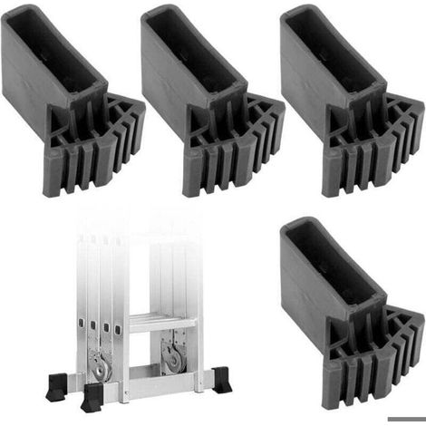 Enowelir Lot de 4 Capuchons de Rechange pour Pieds d'Échelle Télescopique Technique et à Chevrons (1/4)