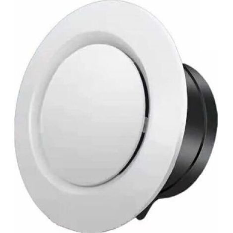 Grille D'aération - ABS - Réglable Par Rotation - Pour Salon Combles Salle De Bain - Diamètre 70 Mm - Blanche - 1 Pièce (1/4)