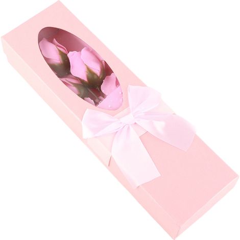 Coffret cadeau de fleurs de savon artificielles pour la fête des mères (roses en savon). (1/5)