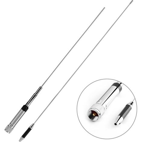 Antenne d'autoradio ¨¤ Gain ¨lev¨, antenne Mobile/Station Radio bibande NL-770R UHF/VHF 144/430MHz 200W (1/4)