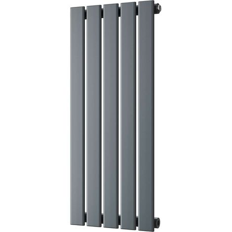 Typhoon - Anthracite Designer Radiator H800mm x W340mm Single Panel