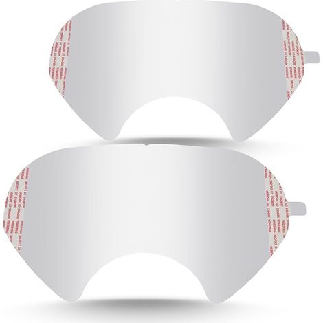Abnehmbare Linsenabdeckung, kompatibel mit 3M 6885, 6000, 6800, 6900 Masken, 30er-Pack, Kunststoff-Linsenabdeckung für Atemschutzmasken (1/5)