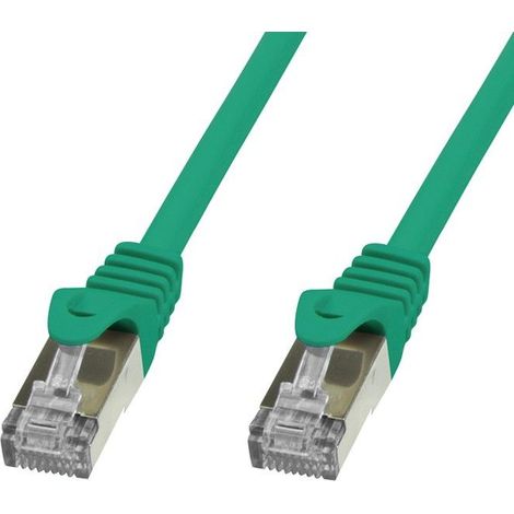 Techly Professional Cavo di rete Patch in rame Cat.6 Verde SFTP LSZH 1m (1/2)
