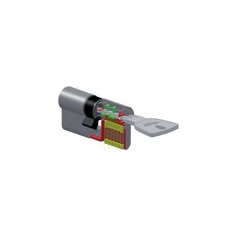 ISEO BOMBILLO R9 PUNTOS ANTIBUMPING+ANTIROTURA 40+40 15 LATON
